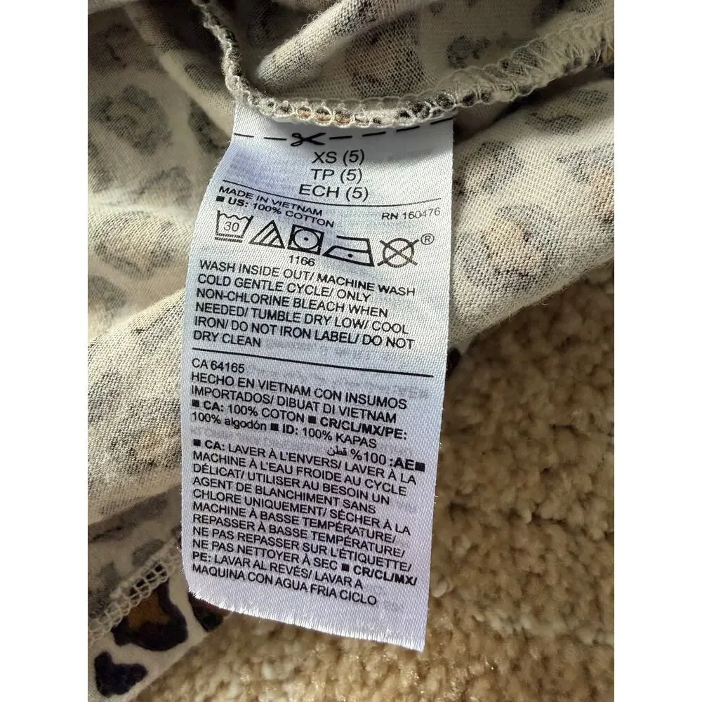 Old Navy Cheetah Jungle Leopard Print Short Sleeve Girl’s Dress - XS 5
